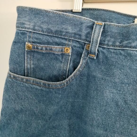 Vintage LL Bean Sz 18W 'Double L' Relaxed Fit Mom Jeans High Rise Rigid Denim - Picture 3 of 6
